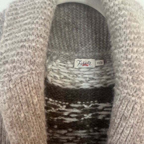 Faherty Driggs Alpaca Cardigan Vintage Fairisle - Picture 4 of 7